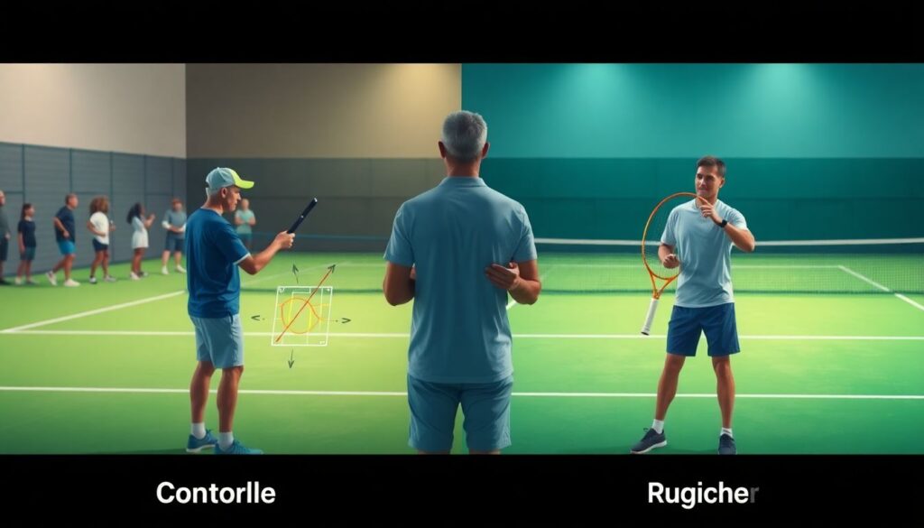 Тактика и игра в теннисе: розыгрыши и контратаки - иллюстрация