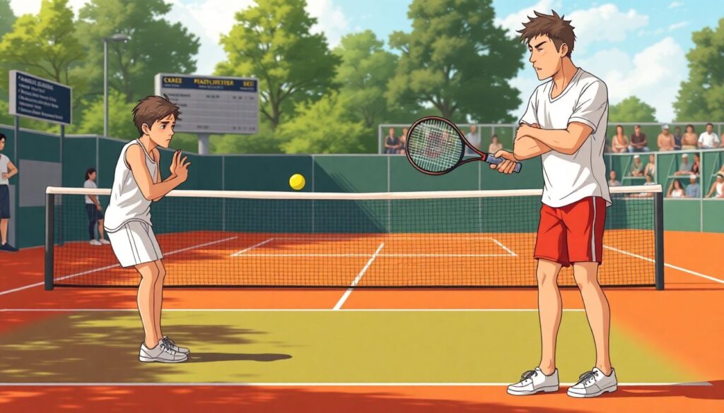 Тактика и игра в теннисе: розыгрыши и контратаки - иллюстрация