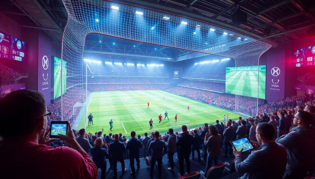 Тренды спортивного шоу и фестивалей на праздник болельщиков - иллюстрация