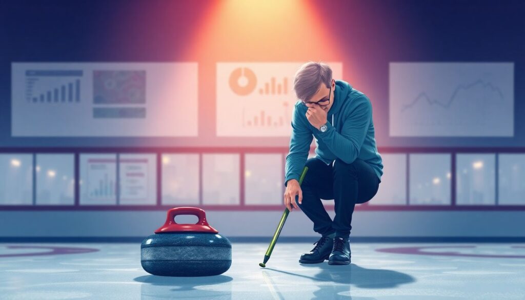 Тактика и игра в кёрлинге: стратегическое перемещение камней - иллюстрация