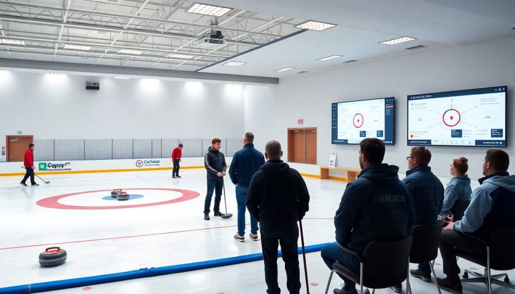 Тактика и игра в кёрлинге: стратегическое перемещение камней - иллюстрация