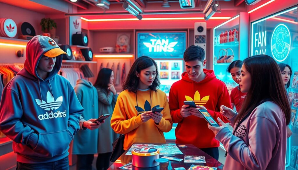 Тренды в фанатском мерчендайзе и контенте - иллюстрация