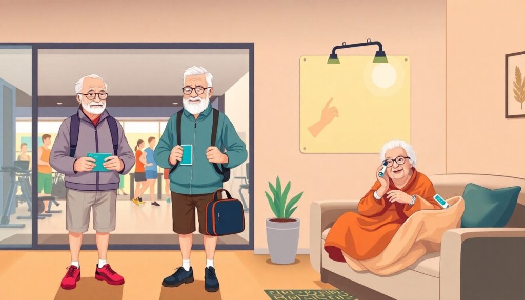 Социальные проекты по доступности занятий спортом для пенсионеров - иллюстрация