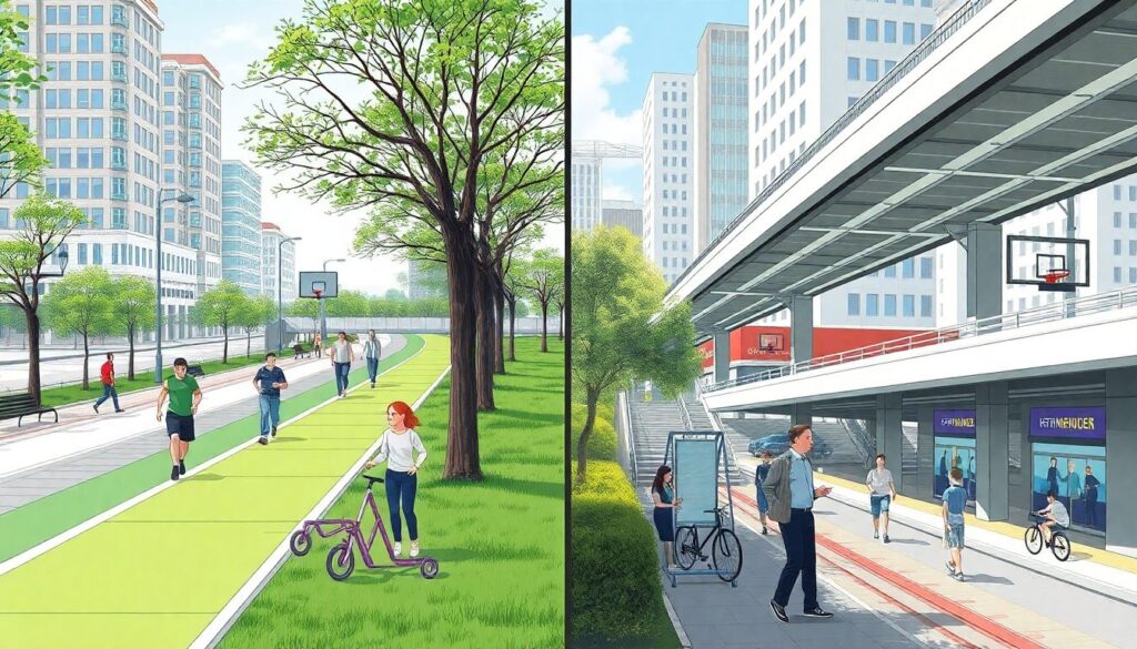 Социальные проекты по улучшению городской инфраструктуры через спорт - иллюстрация