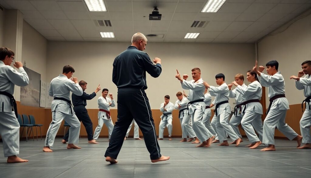 Тактика и игра в каратэ: ката и шаги - иллюстрация