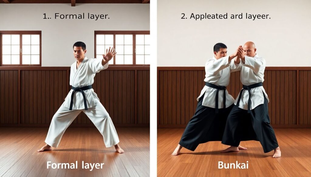 Тактика и игра в каратэ: ката и шаги - иллюстрация