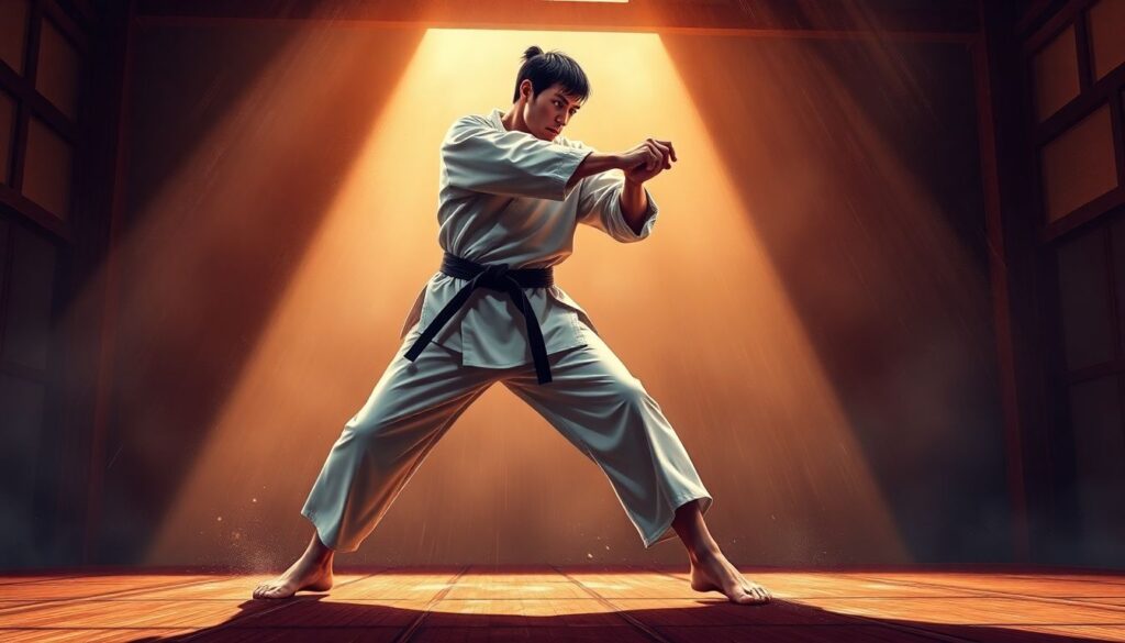 Тактика и игра в каратэ: ката и шаги - иллюстрация