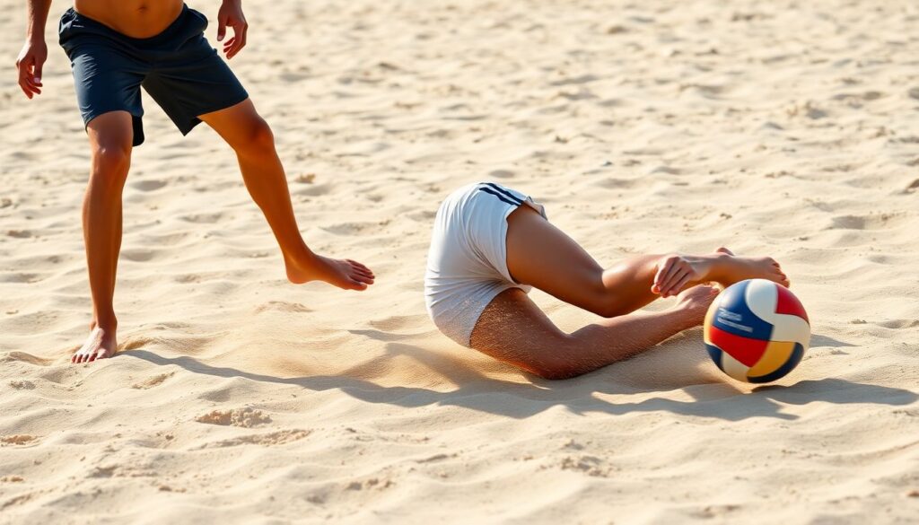 Тактика и игра в пляжном волейболе: движения на песке - иллюстрация