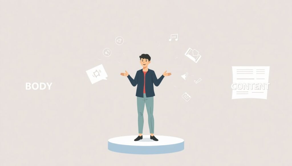 Интервью с тренером по технике выступлений - иллюстрация