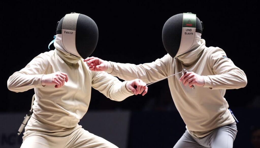 Тактика и игра в фехтовании: парад и дуэль - иллюстрация