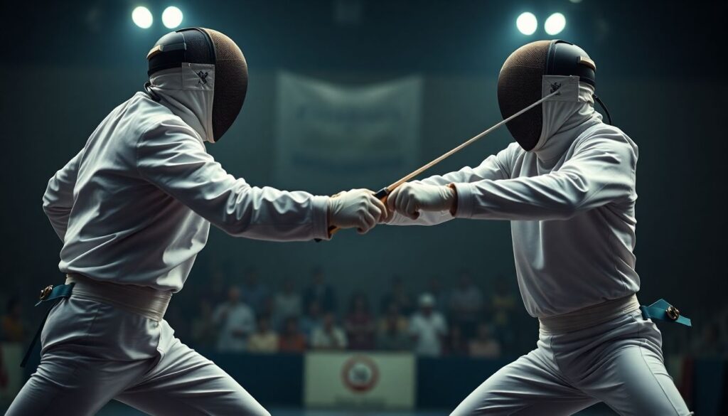 Тактика и игра в фехтовании: парад и дуэль - иллюстрация