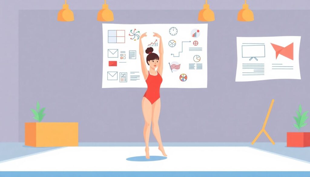 Тактика и игра в гимнастике: рост и гибкость - иллюстрация