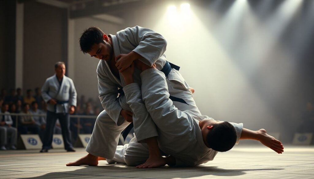 Тактика и игра в дзюдо дзатэ: контроль и броски - иллюстрация