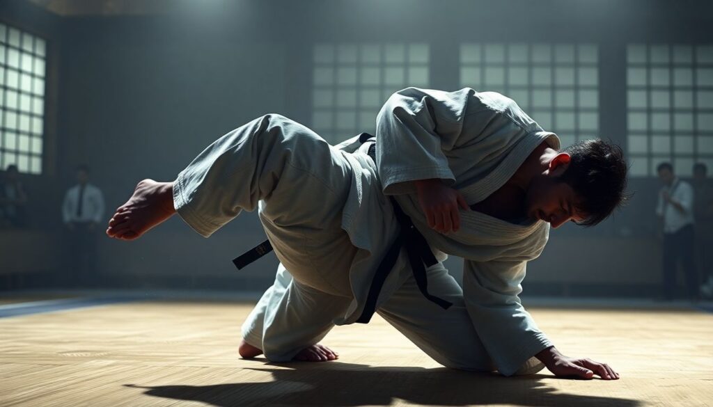 Тактика и игра в дзюдо дзатэ: контроль и броски - иллюстрация