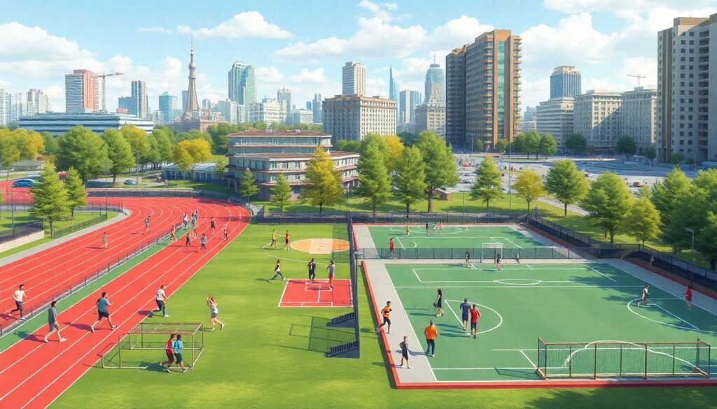 Социальные проекты по развитию заимствований в городских парках через спорт - иллюстрация