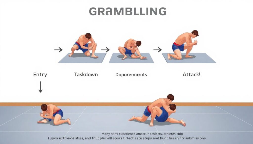 Тактика и игра в грэпплинге: контроль и переходы - иллюстрация
