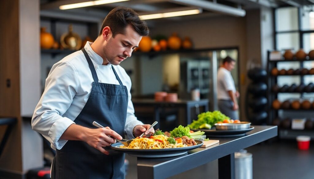 Интервью с менеджером по шеф-поварскому делу в спортзалах - иллюстрация
