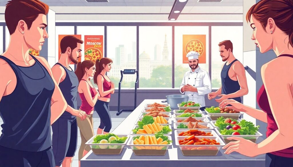 Интервью с менеджером по шеф-поварскому делу в спортзалах - иллюстрация