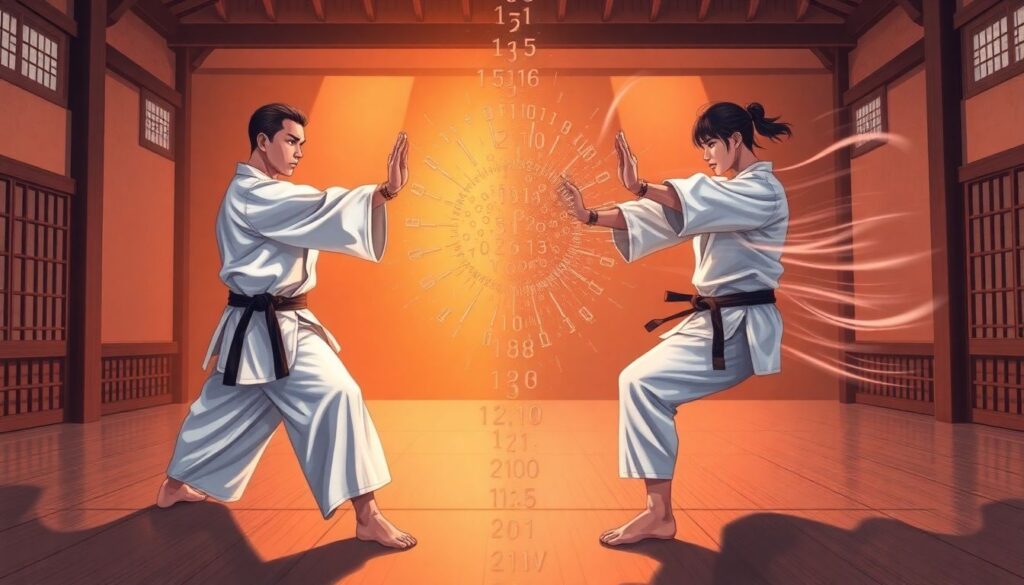 Тактика и игра в карате кекушин: ката и дзюку - иллюстрация