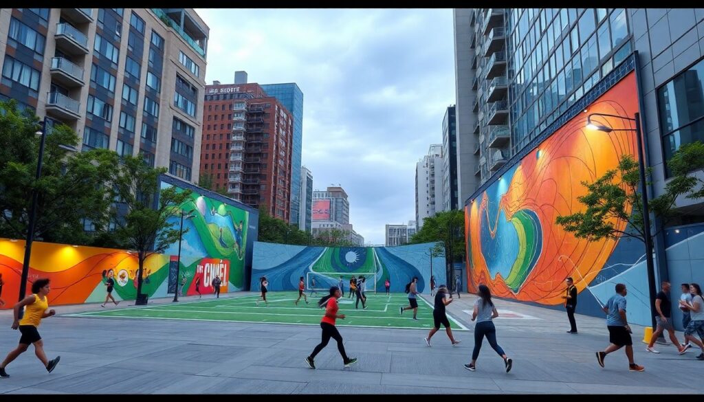 Тренды в интеграции спорта и культуры в городах - иллюстрация