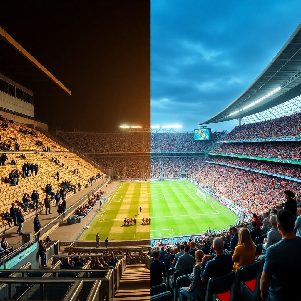 Истории болельщиков: хроника посещаемости стадионов за десятилетия