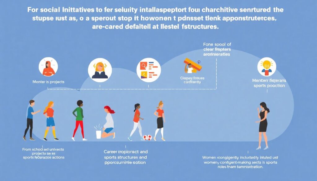 Социальные инициативы в спорте для поддержки женщин в админструктурах - иллюстрация