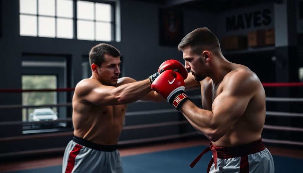 Тактика и игра в кикбоксинге: техника ударов и защиты - иллюстрация