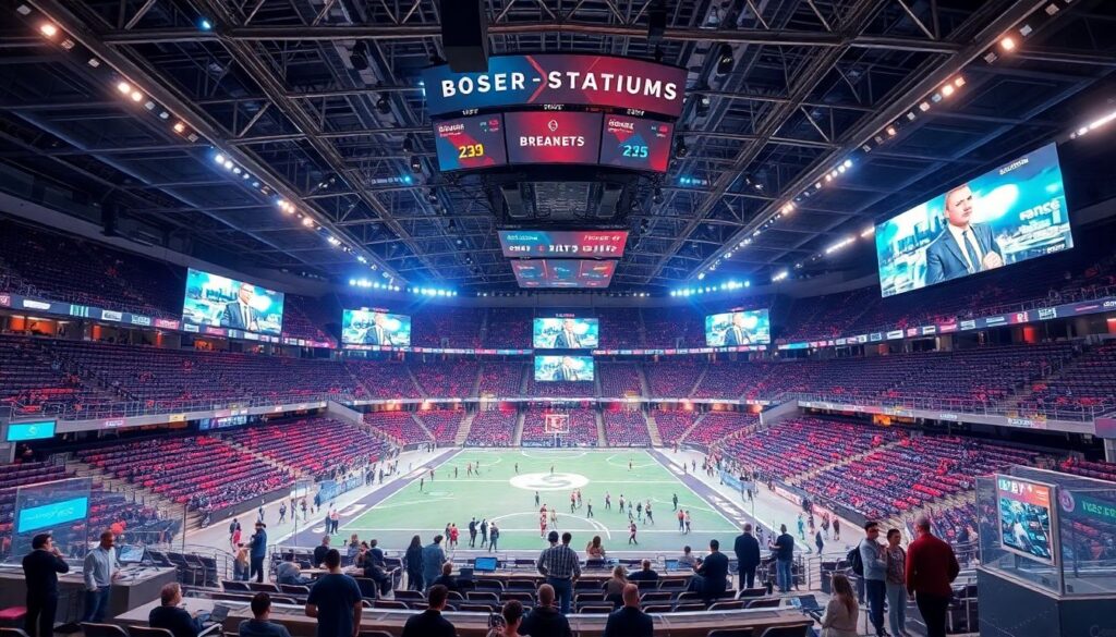 Тренды в аудитории спортивных мероприятий и локациях - иллюстрация