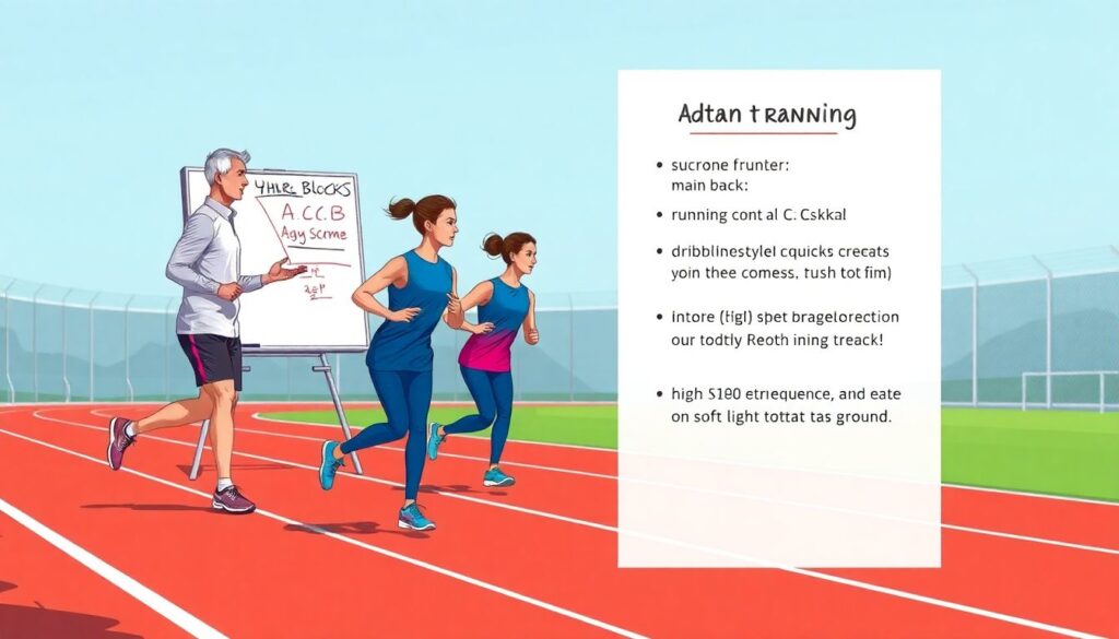 Интервью с тренером по скорости и технике бега - иллюстрация